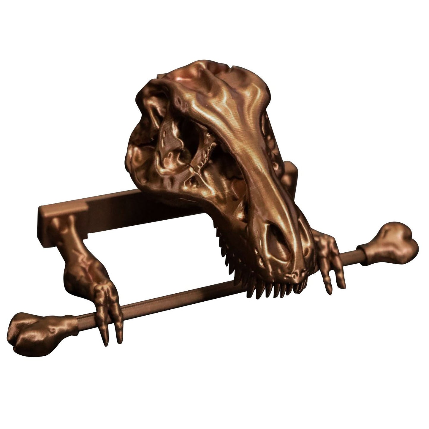 Metal Dinosaur Tissue Holder Toilet Paper - Rack For Bathroom / Kitchen Decor