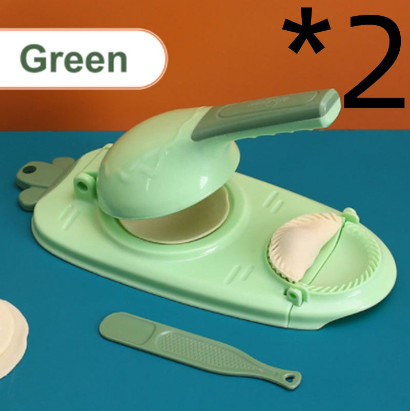 Manual Dumpling Maker Mold Press – 2-in-1 Kitchen Tool for Fast Dough Wrapper Making