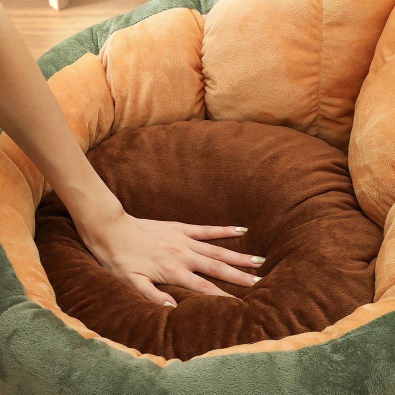 Indoor Cat & Dog House Bed – All Season Soft Pet Villa Cozy Enclosed Nest