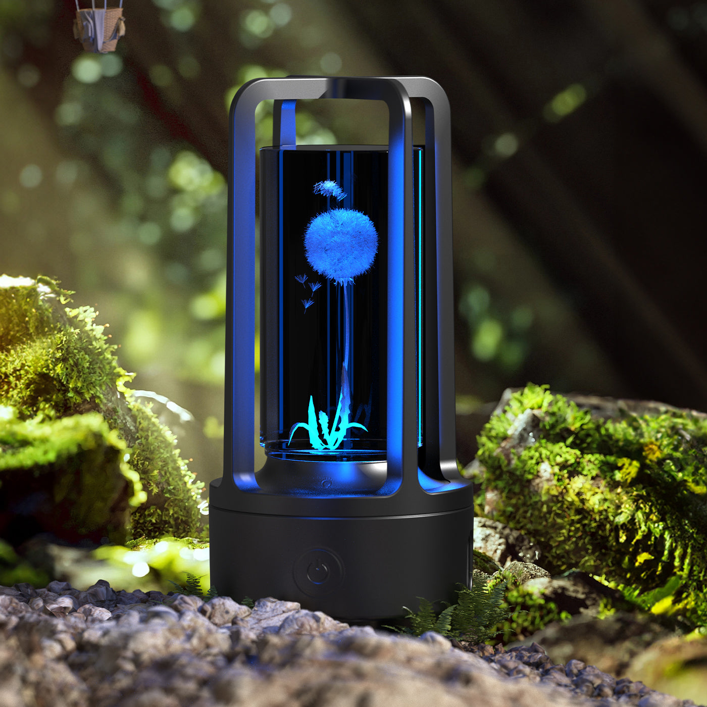Acrylic Crystal LED Lamp with Bluetooth Speaker – Touch Control Night Light for Bedroom