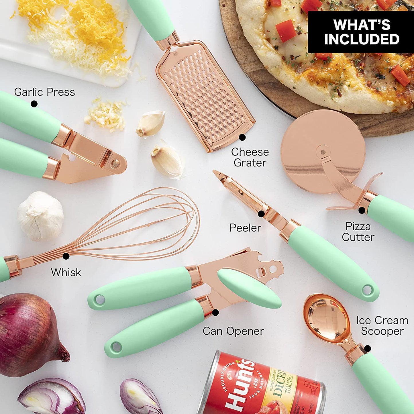 Stainless Steel Kitchen Gadget Set – 7 Essential Cooking Tools