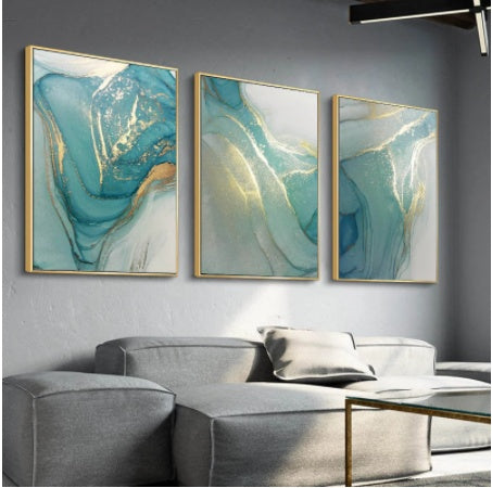 Luxury Abstract Fluid Art Poster – Canvas Wall Picture for Modern Home Decor