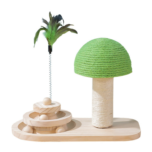 Cat Scratcher Toy with Double Sisal Balls