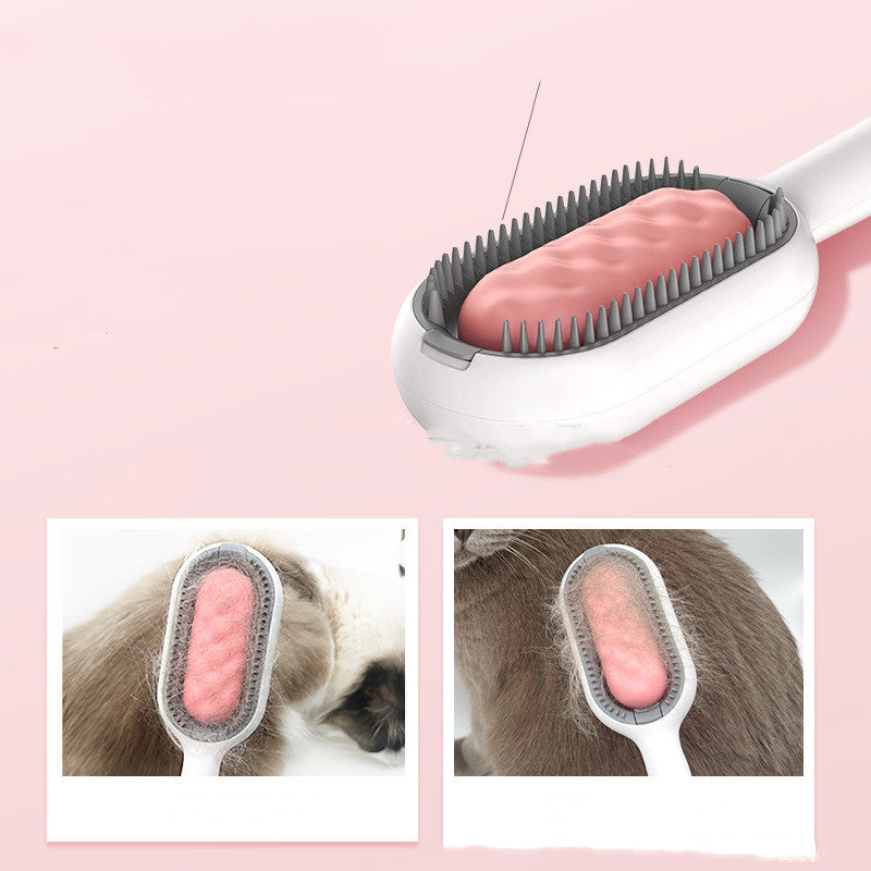 Cat Hair Removal Comb with Disposable Wipes – Pet Grooming Tool