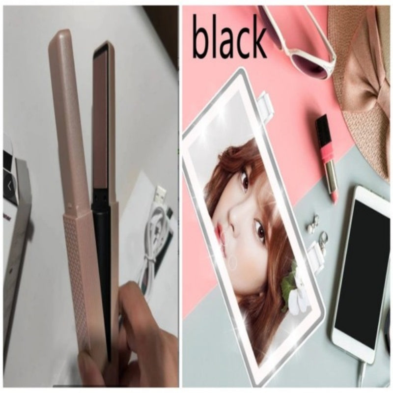 Cordless Hair Straightener – Portable USB Flat Iron