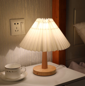 Cozy USB Pleated Lamp – Warm White & Yellow Dimmable LED Table Light