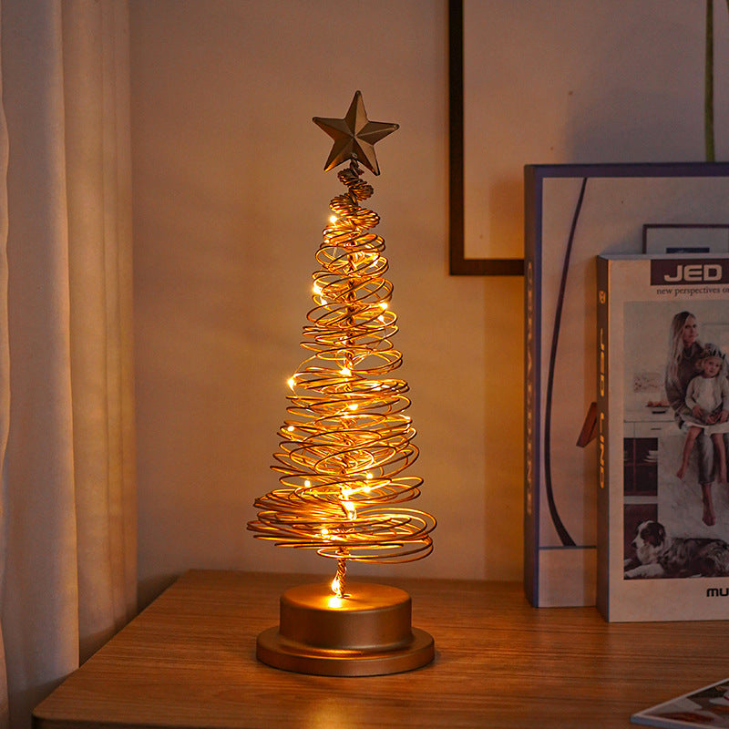 Spiral Christmas Tree Lamp – Add Warm Holiday Glow
