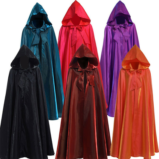 Medieval Fantasy Wizard Robe – Halloween Cloak Costume for Cosplay & Events