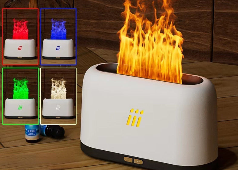 Flame Effect Essential Oil Diffuser – Ultrasonic Cool Mist Humidifier