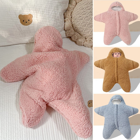 Newborn Baby Swaddle Sleeping Bag – Thickened Winter Warm Blanket Wrap Sack