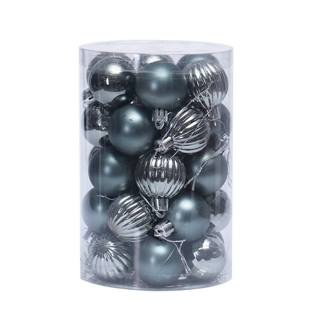 34pcs Christmas Ball Ornaments Set 4cm – Shatterproof Xmas Tree Decorations