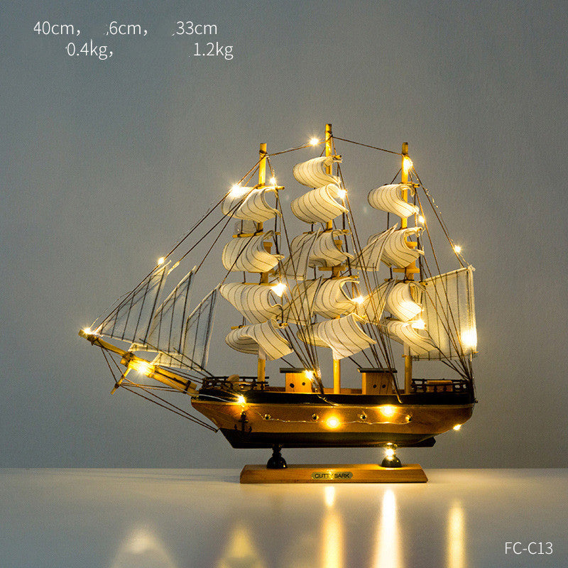 Coastal Sailing Home Decor – Creative Craft Ornament for Modern Interior Design