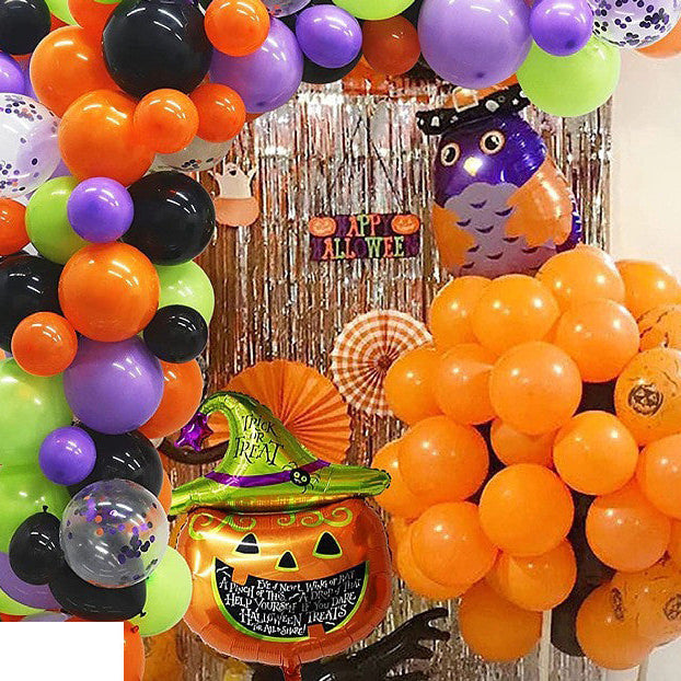 Spooky Halloween Balloon Decor Kit – Latex Balloons Set for Party, Birthday & Event Setup