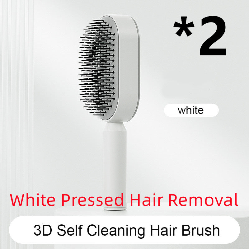 Self-Cleaning Hair Brush – Detangling & Smoothing with One-Click Hair Removal