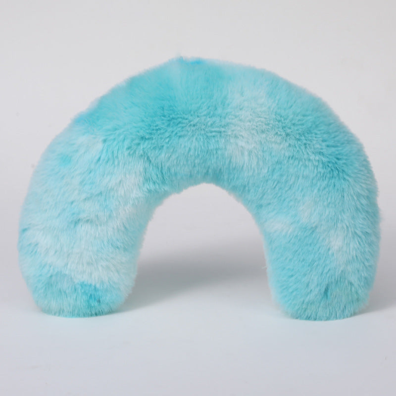 Calming Cat Bed Plush Pillow – Super Soft Tie-Dye Pet Cushion