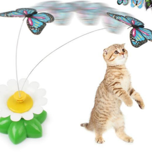 Smart Rotating Cat Toy – Electric Flower Interactive Toy for Cats