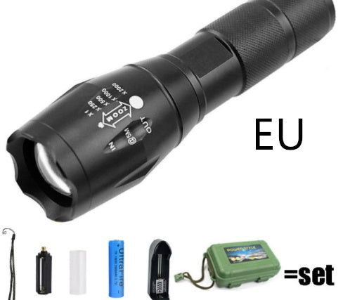 Ultra Bright Tactical Flashlight – Rechargeable LED Torch for Emergency, Hiking & Self Defense
