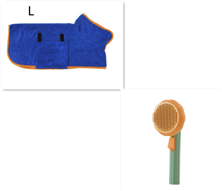 Pet Grooming Comb – Steel Wire Hair Removal Brush for Cats & Dogs