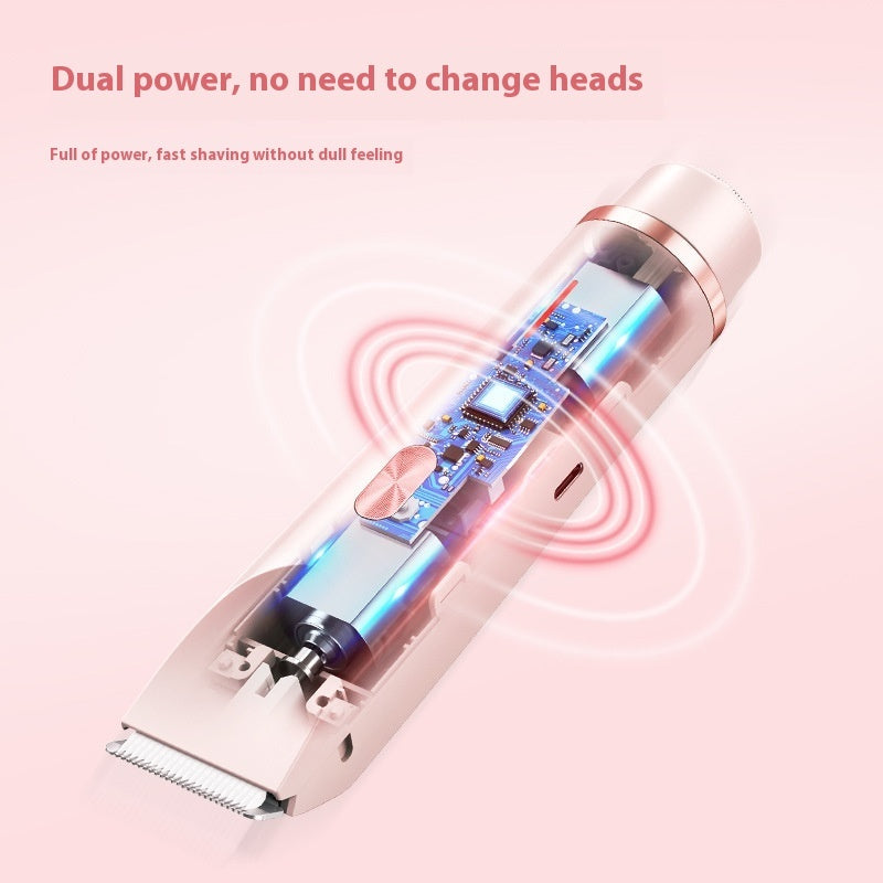 Women’s Electric Bikini Trimmer 2-in-1 Hair Remover – Painless Wet & Dry Pubic Hair Shaver for Sensitive Skin