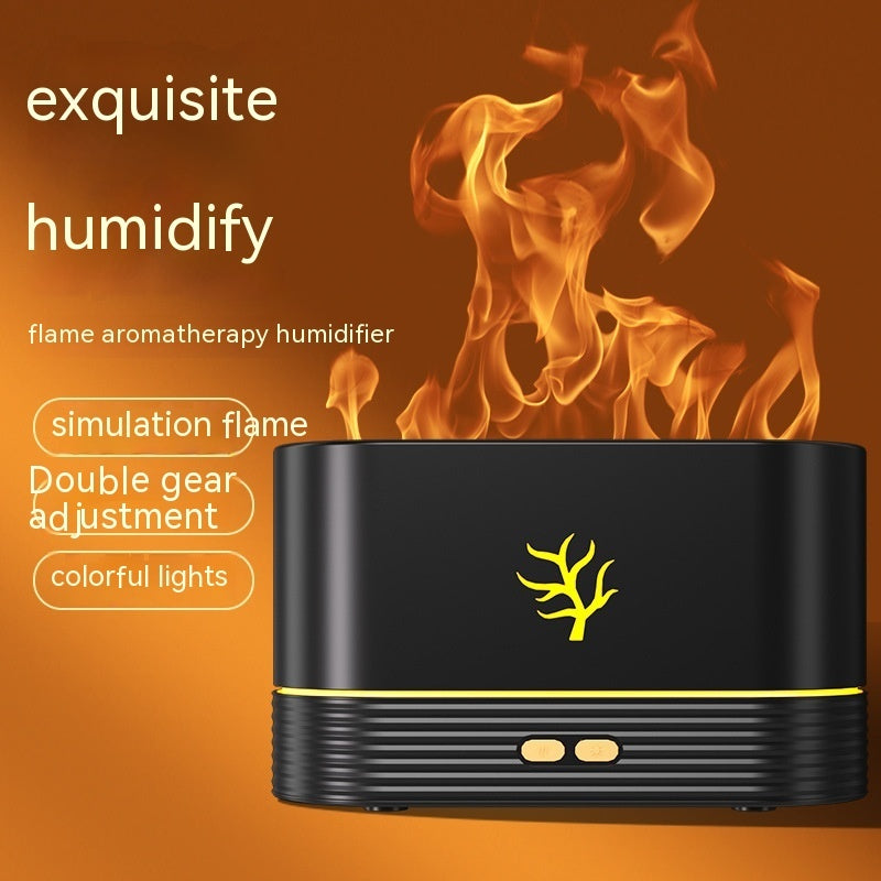 USB Flame Humidifier – Soothing Mist & Cozy Glow