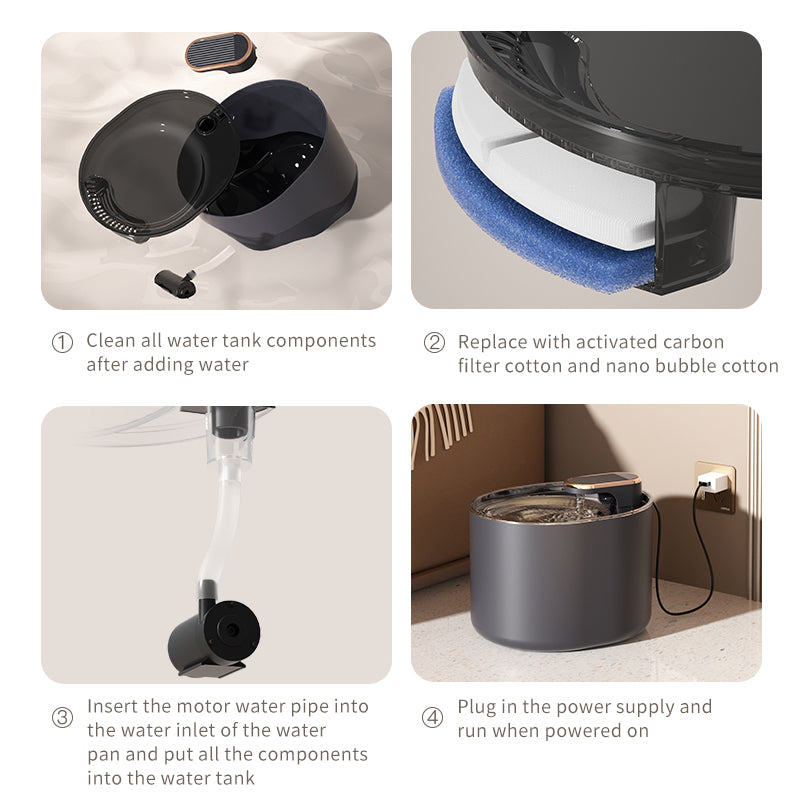 Smart Pet Water Fountain – Automatic Cat & Dog Hydration Dispenser