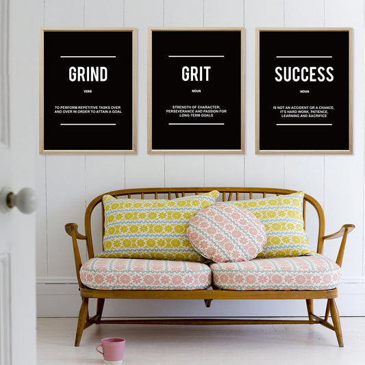 Inspirational Wall Art Canvas – Motivational Quotes Decor for Home & Workspace