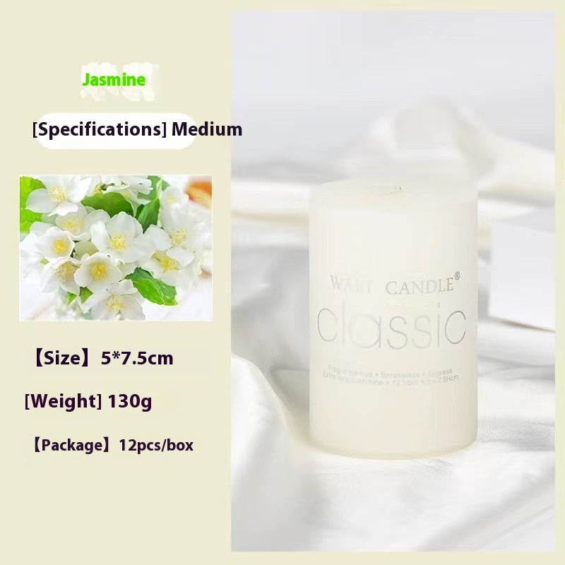 Relaxing Aromatherapy Candle – Cylindrical Color Candle for Home, Gifts & Stress Relief