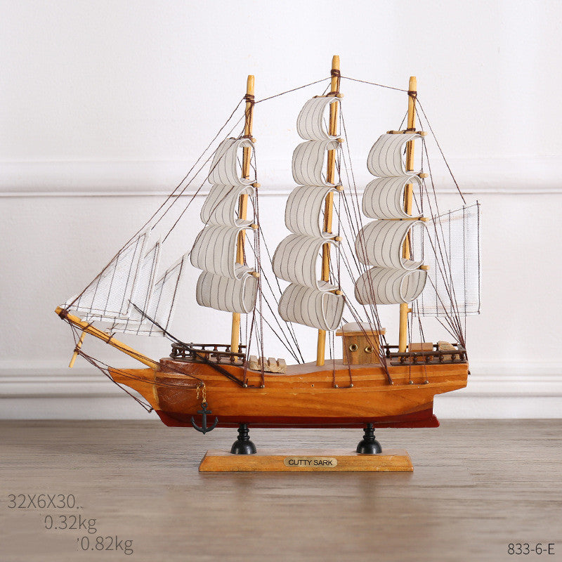 Coastal Sailing Home Decor – Creative Craft Ornament for Modern Interior Design