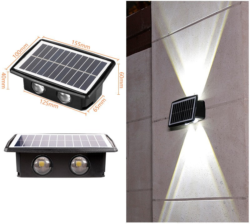 High Power Solar Wall Light – Waterproof Motion Sensor LED for Outdoor Security Lighting