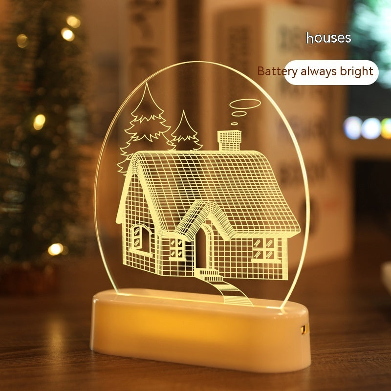 Christmas Atmosphere Night Light – LED Decorative Holiday Home Glow Lamp