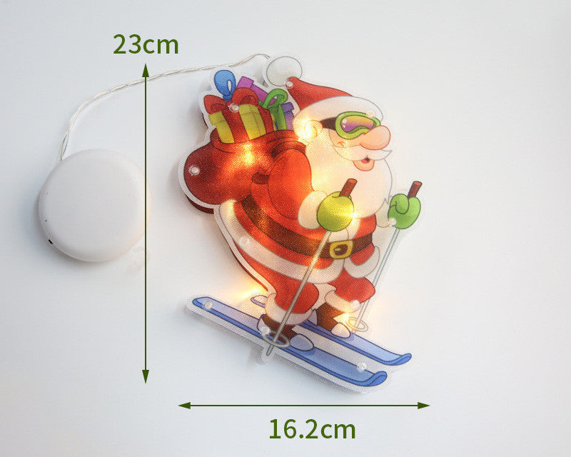Christmas LED Decoration Lights – Santa Snowman Elk Holiday String Lights for Home Decor