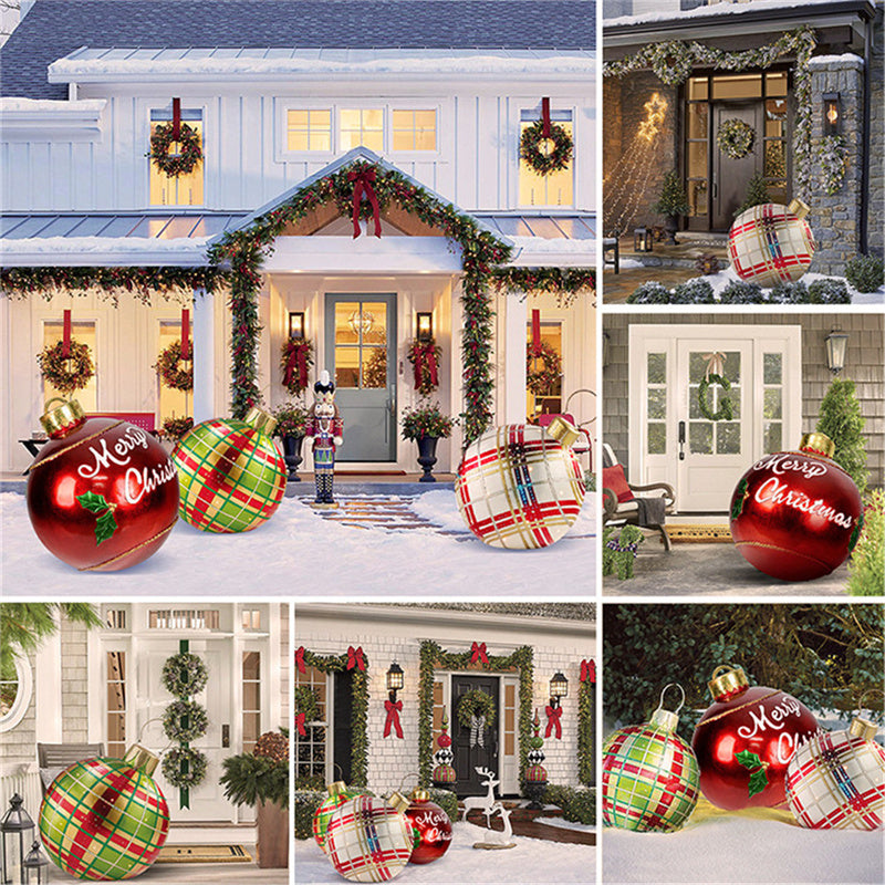 Large Christmas Decoration Balls for Festive Outdoor Displays