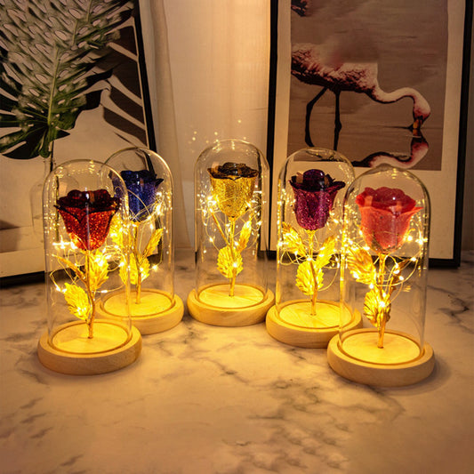 Eternal Rose LED Light Gift – Romantic Glass Rose for Girlfriend & Valentine’s Day