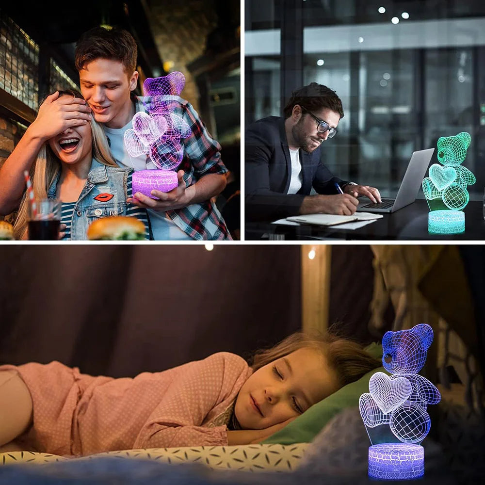 Best 3D LED Lamp – Acrylic Illusion Night Light for Room Decor