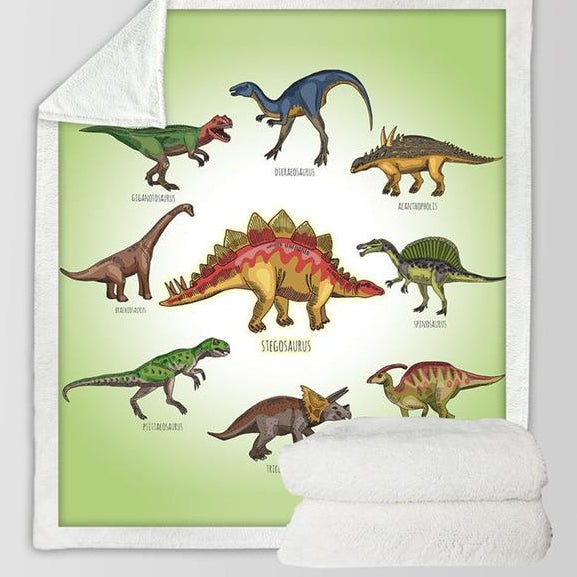 Cozy Kids Dinosaur Blanket – Lightweight Soft Throw