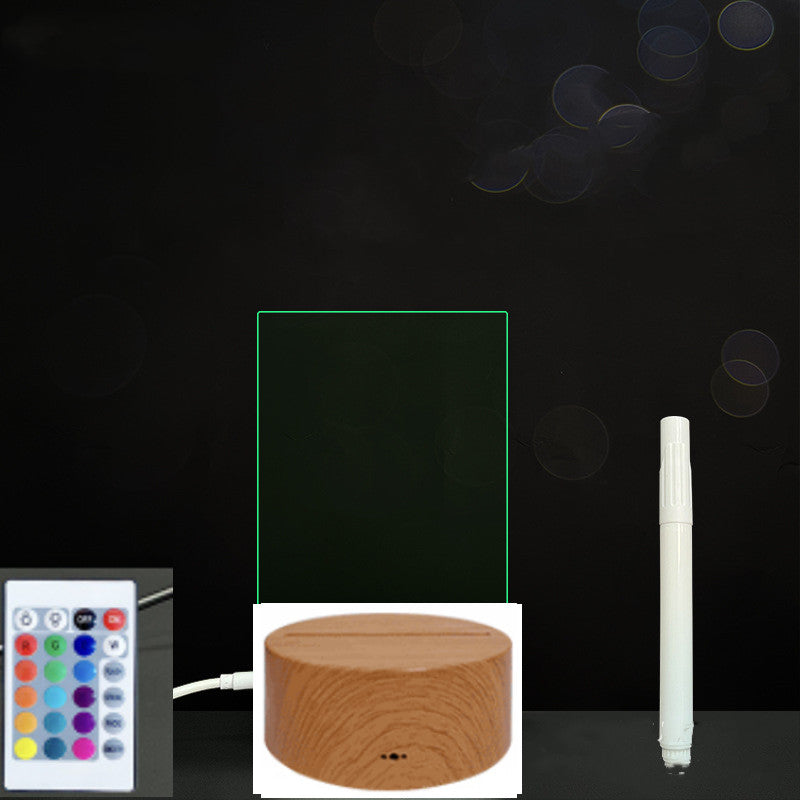 Glow Writing 3D Acrylic Board – LED Message Night Light for Notes, Reminders & Home Decor