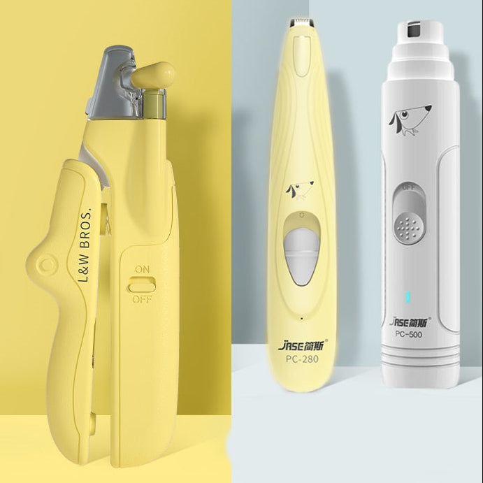 Pet Nail Trimmer LED Light – Professional Dog Cat Grooming Clippers for Home Care & Safety