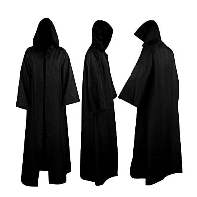 Black Cloak Robe Halloween Costume