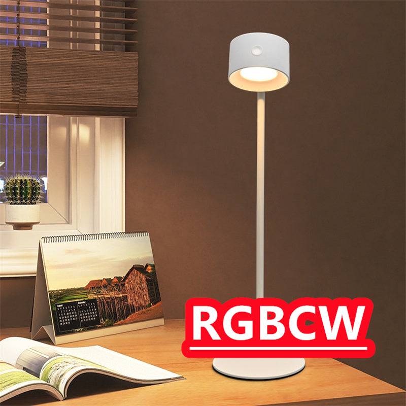 Smart Magnetic LED Table Lamp Wireless Rechargeable 360° Adjustable Night Light with Remote