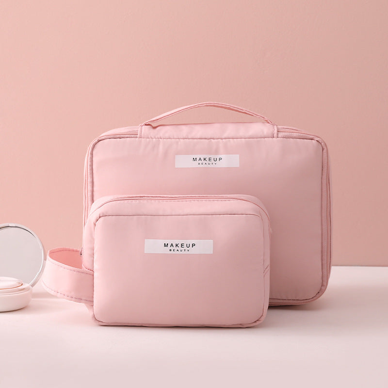 Foldable Travel Toiletry Cosmetic Bag – Makeup Organizer Case for Women, Gym & Vacation Storage