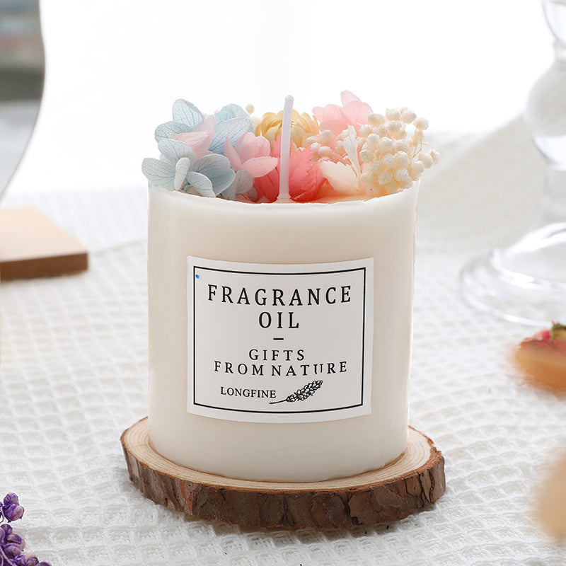 Dried Flowers Romantic Candles – Home Decor & Cozy Gift for Her