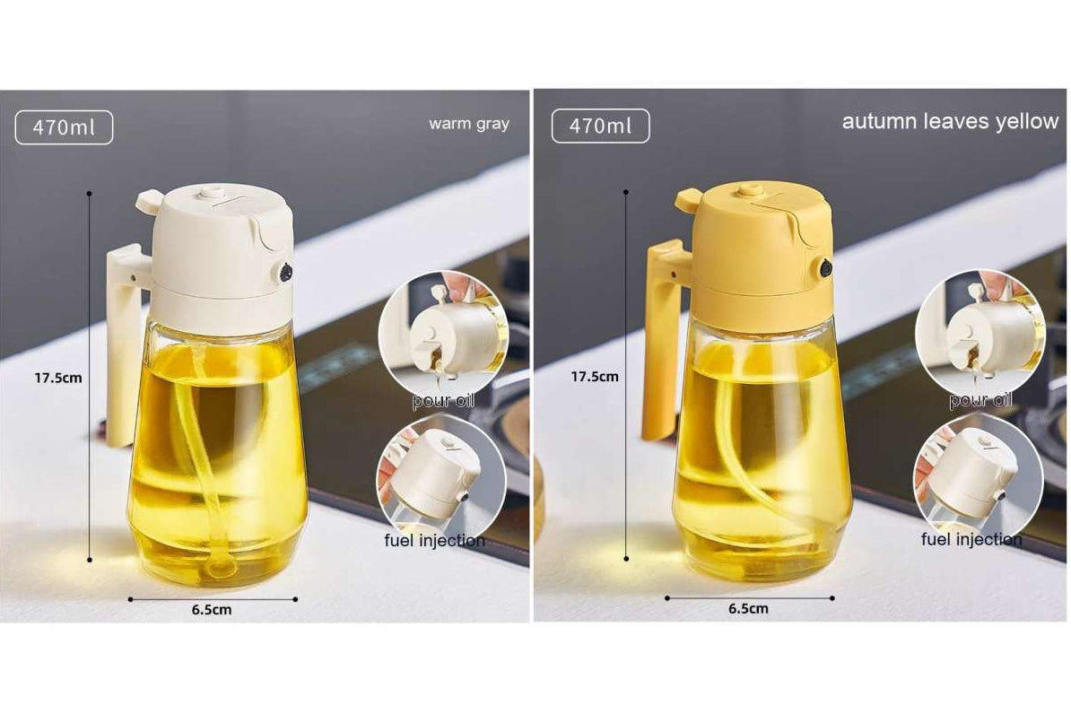 Olive Oil & Vinegar Sprayer Bottle – Kitchen Cooking & BBQ Oil Spray
