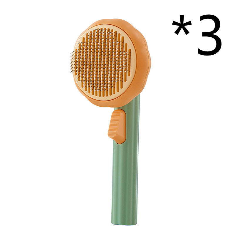 Pet Grooming Comb – Steel Wire Hair Removal Brush for Cats & Dogs