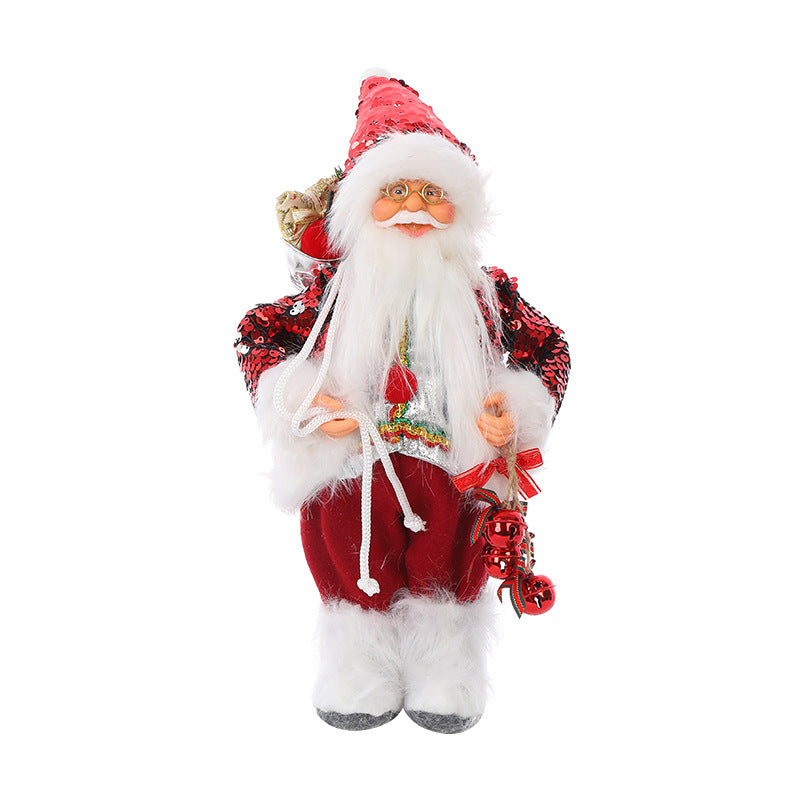 Christmas Doll Ornament – Navidad Noel Decor, Cute Holiday Figurine