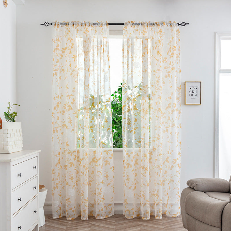 Minimalist Mesh Sheer Curtains – Light Transmission Bedroom Window Drapes for Cozy Living Space
