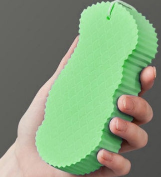 Gentle Exfoliating Body Sponge 3D Bath Tool – Skin Polishing Shower Scrubber