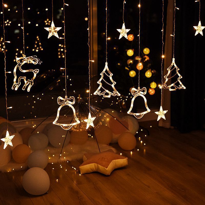 Holiday Christmas Pendant LED Night Light – Elegant Festive Hanging Decor Lamp