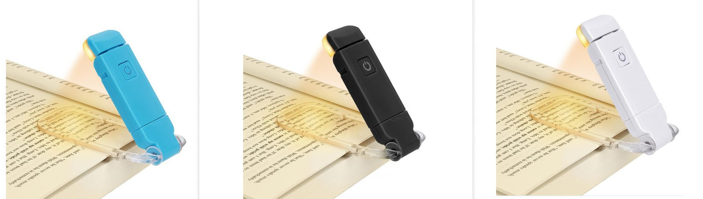 Portable Book Reading Light LED Clip – Rechargeable Eye Care Lamp for Bedside Reading