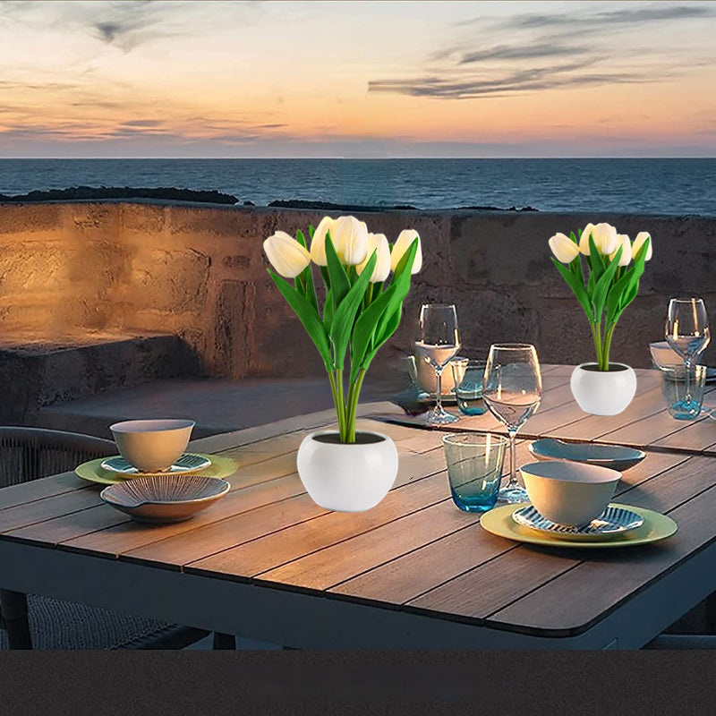 Decorative LED Tulip Night Light – Artificial Flower Table Lamp for Home & Gift Ideas