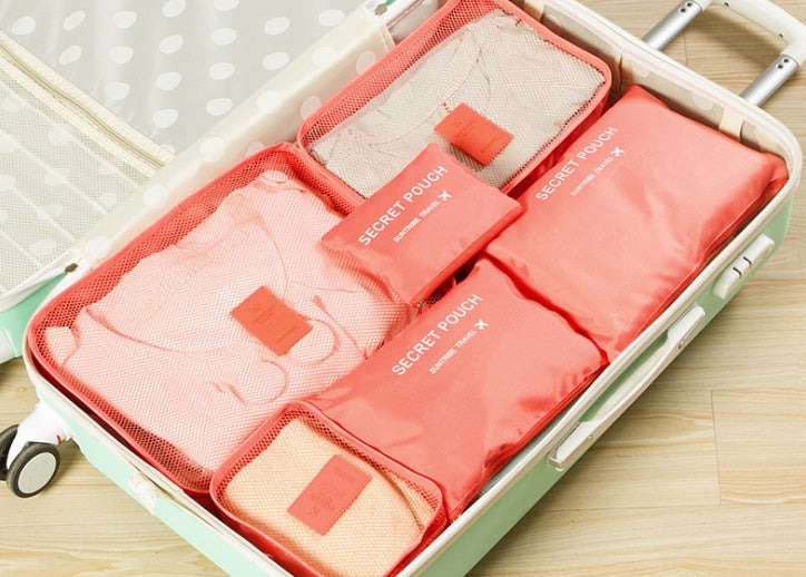 Travel Packing Cubes Set – Waterproof Nylon Organizer Bag for Trips